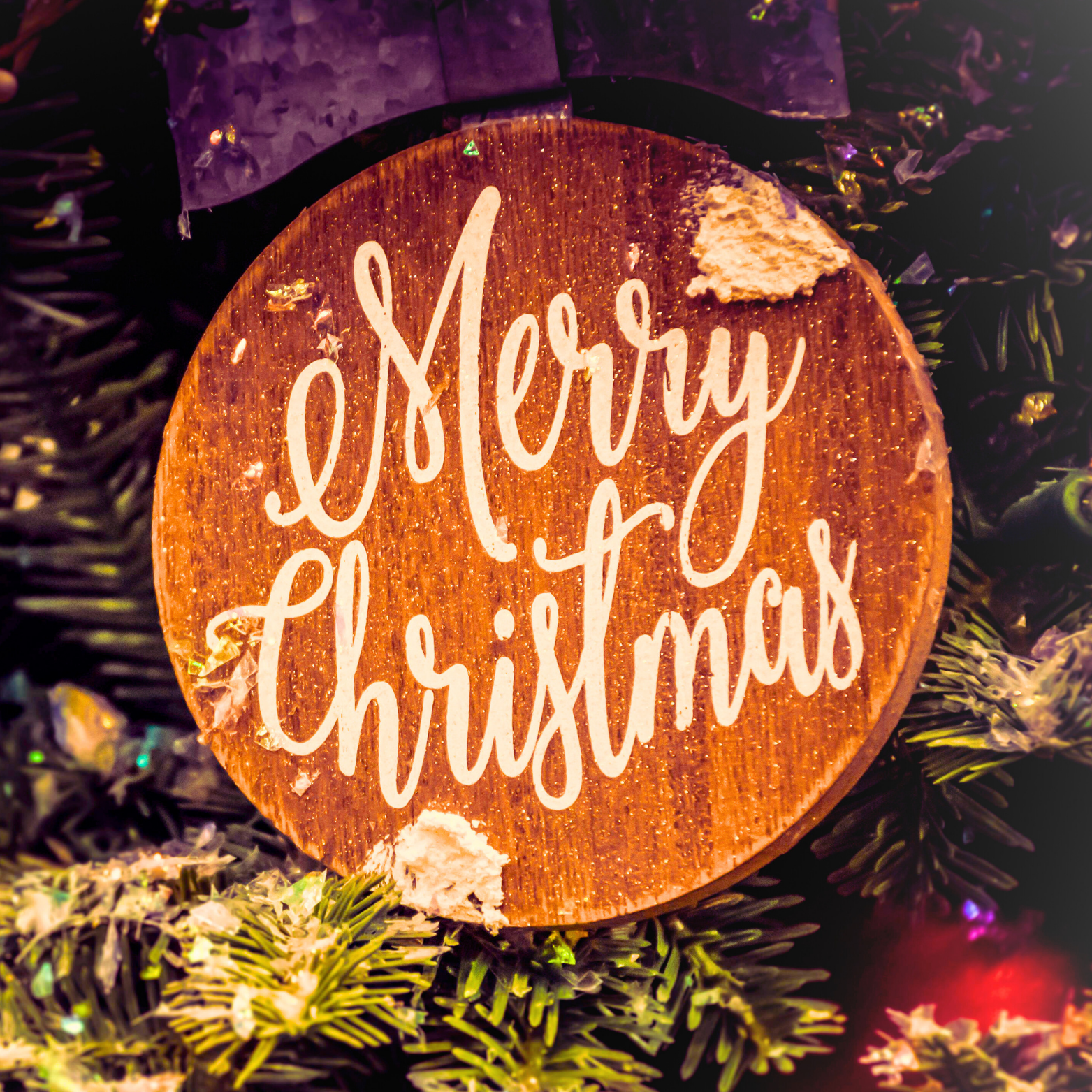 Merry Christmas Ornament Magnet