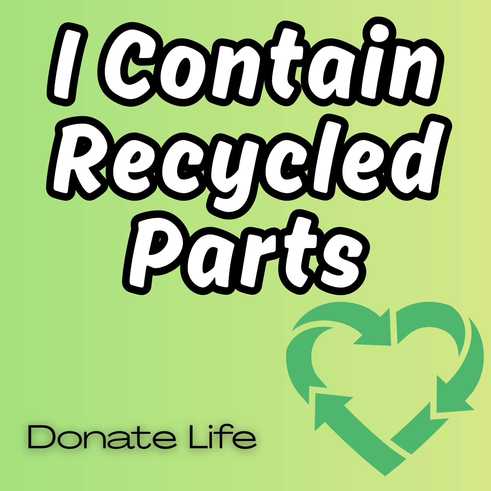 I Contain Recycled Parts Magnet