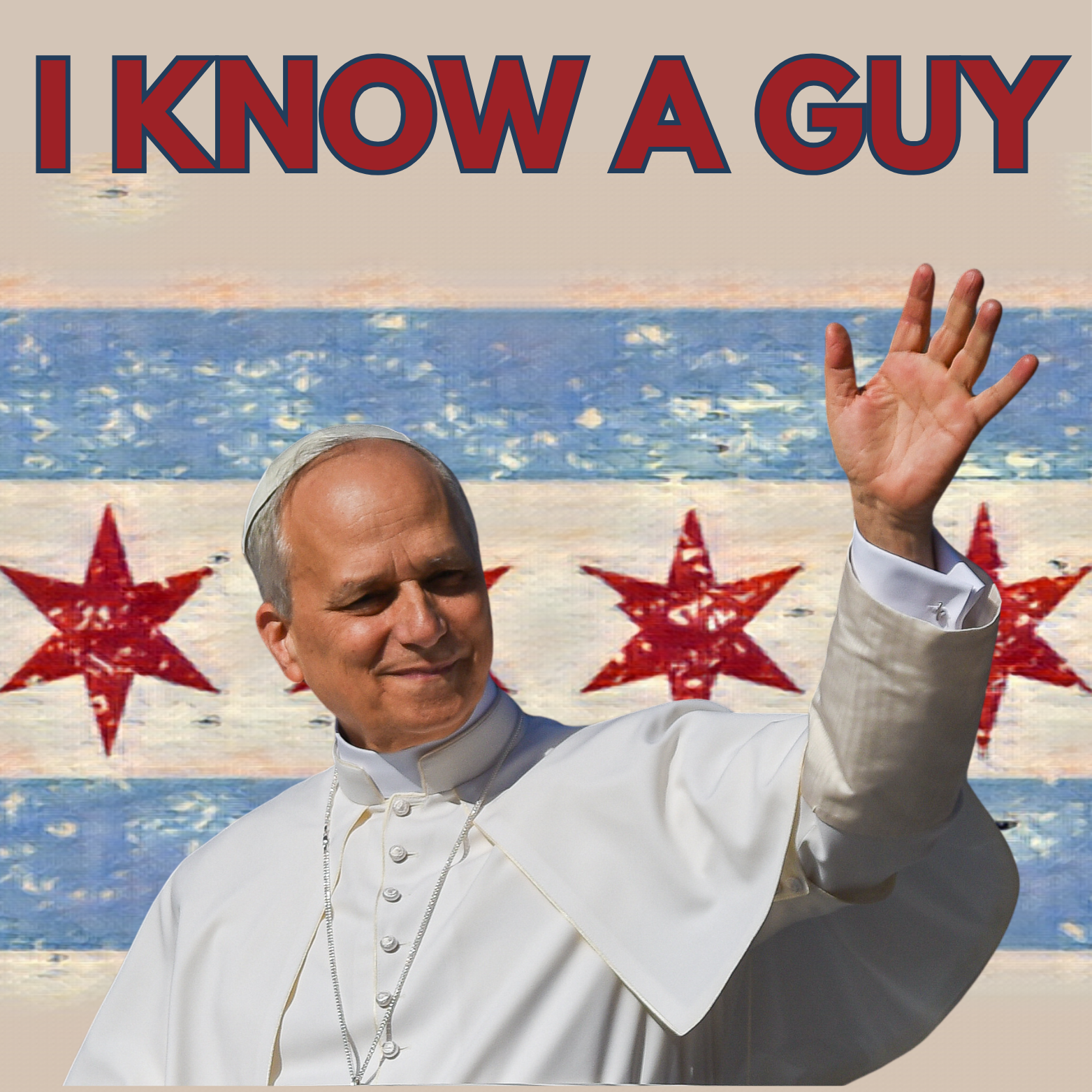 I Know A Guy Pope Leo Magnet