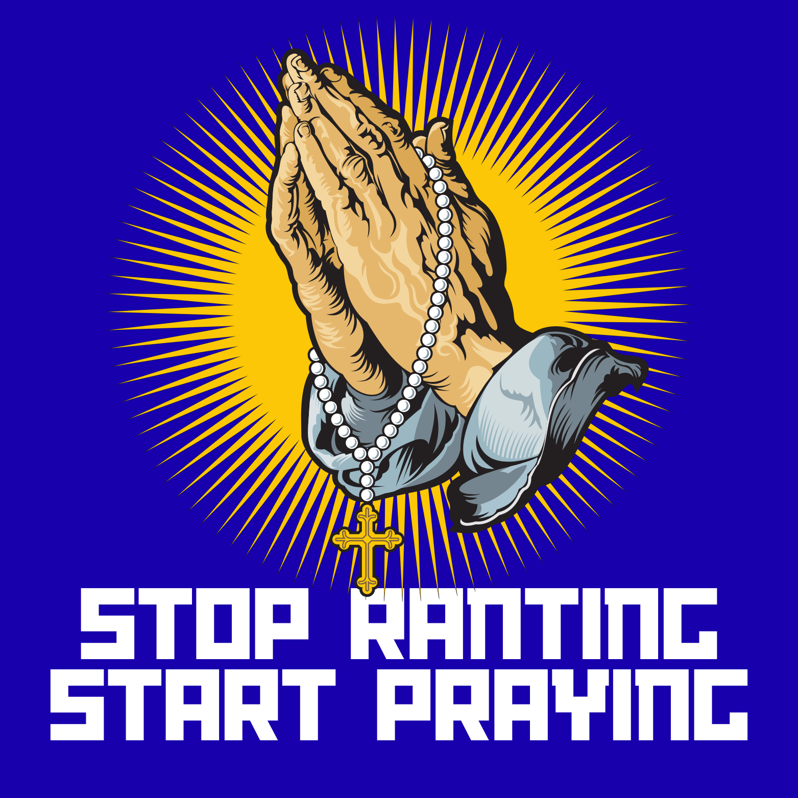 Stop Ranting Start Praying Magnet