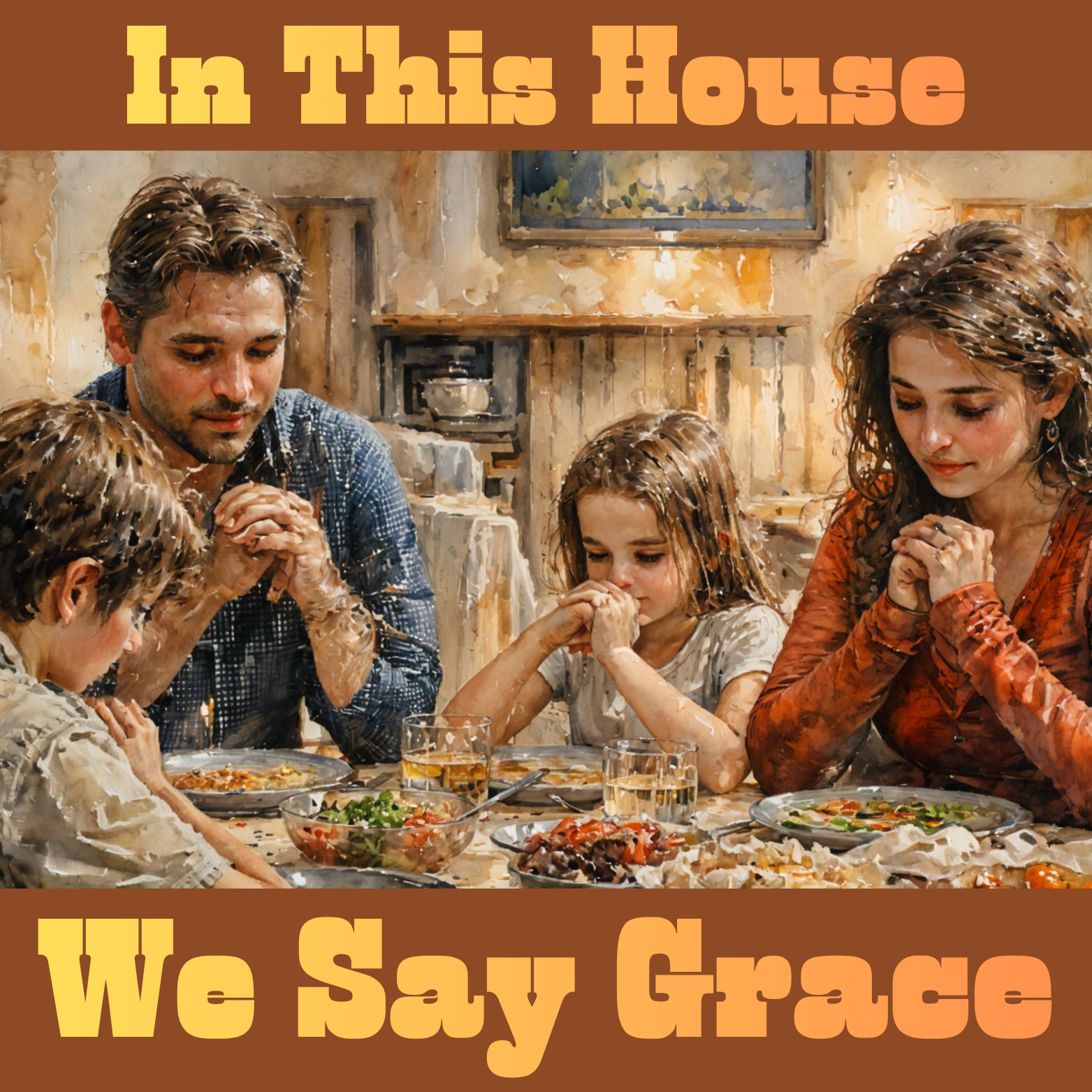 In This House We Say Grace Magnet