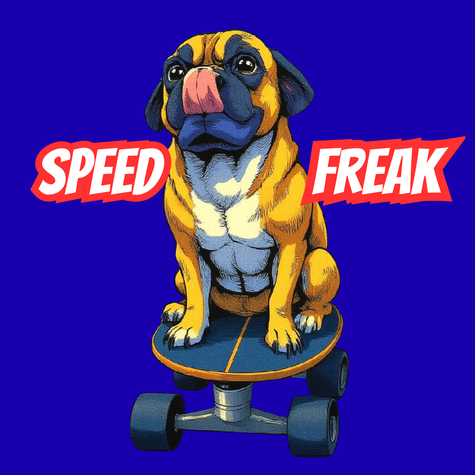 Speed Freak Pug Magnet
