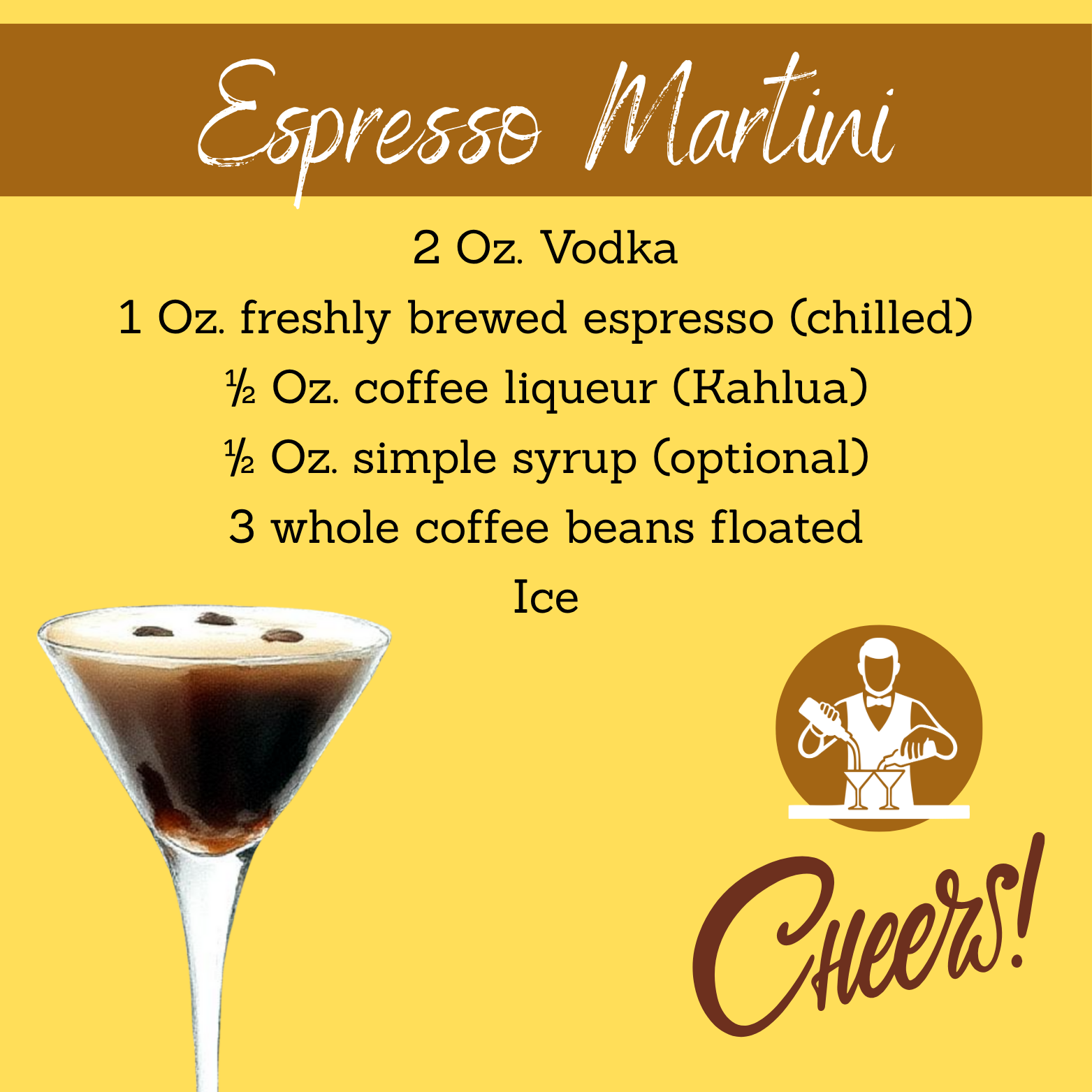 Espresso Martini Cocktail Magnet