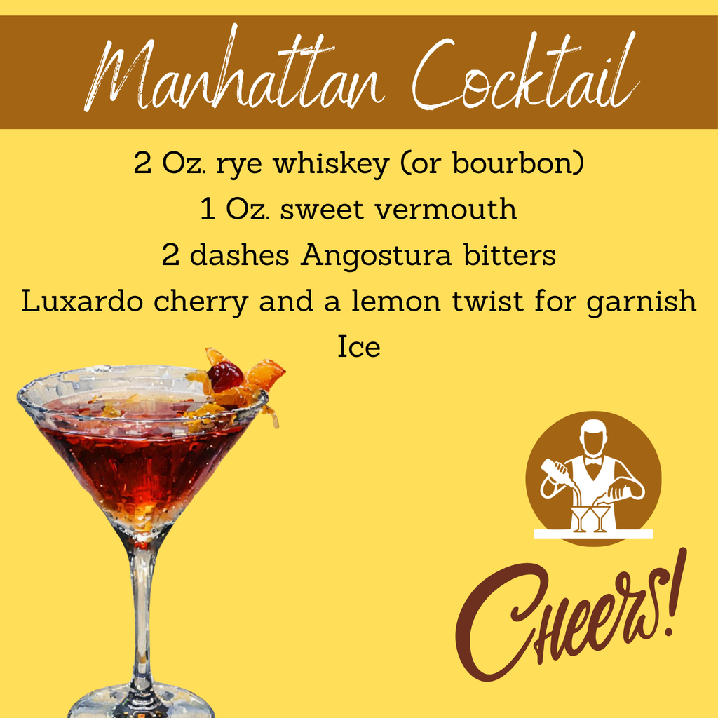 Manhattan Cocktail Magnet