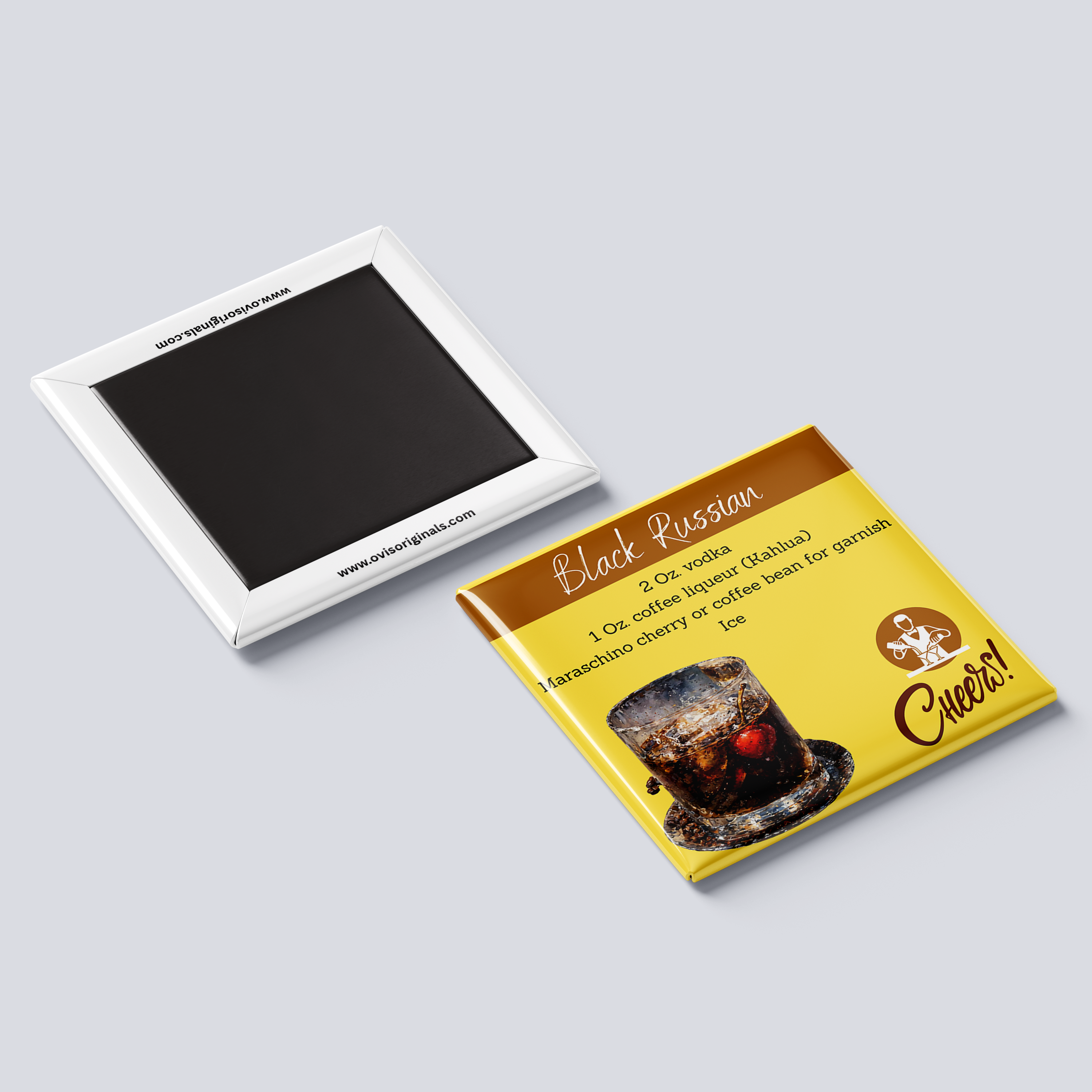 Black Russian Cocktail Magnet