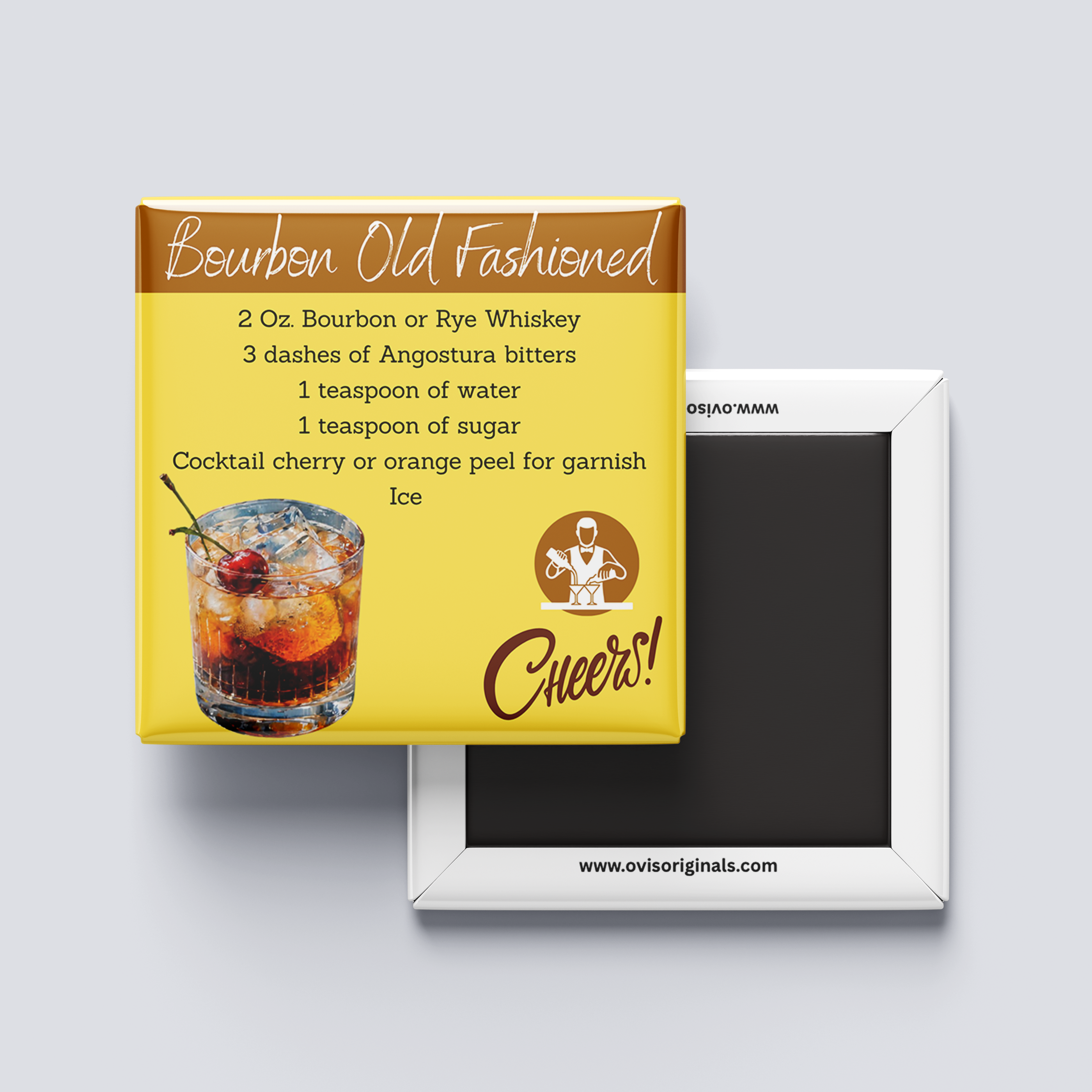 Bourbon Old Fashioned Cocktail Magnet