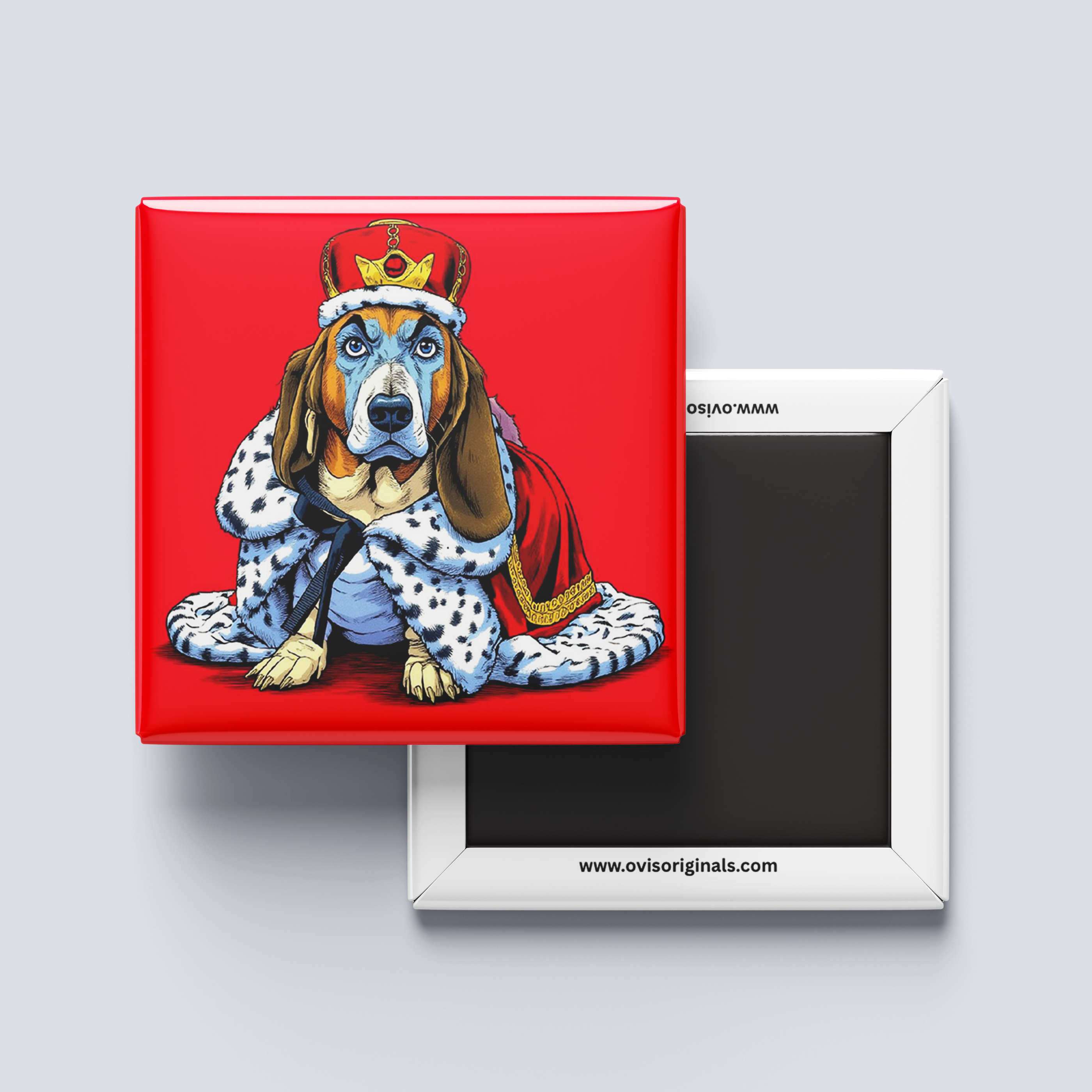 Basset Hound Comic Magnet