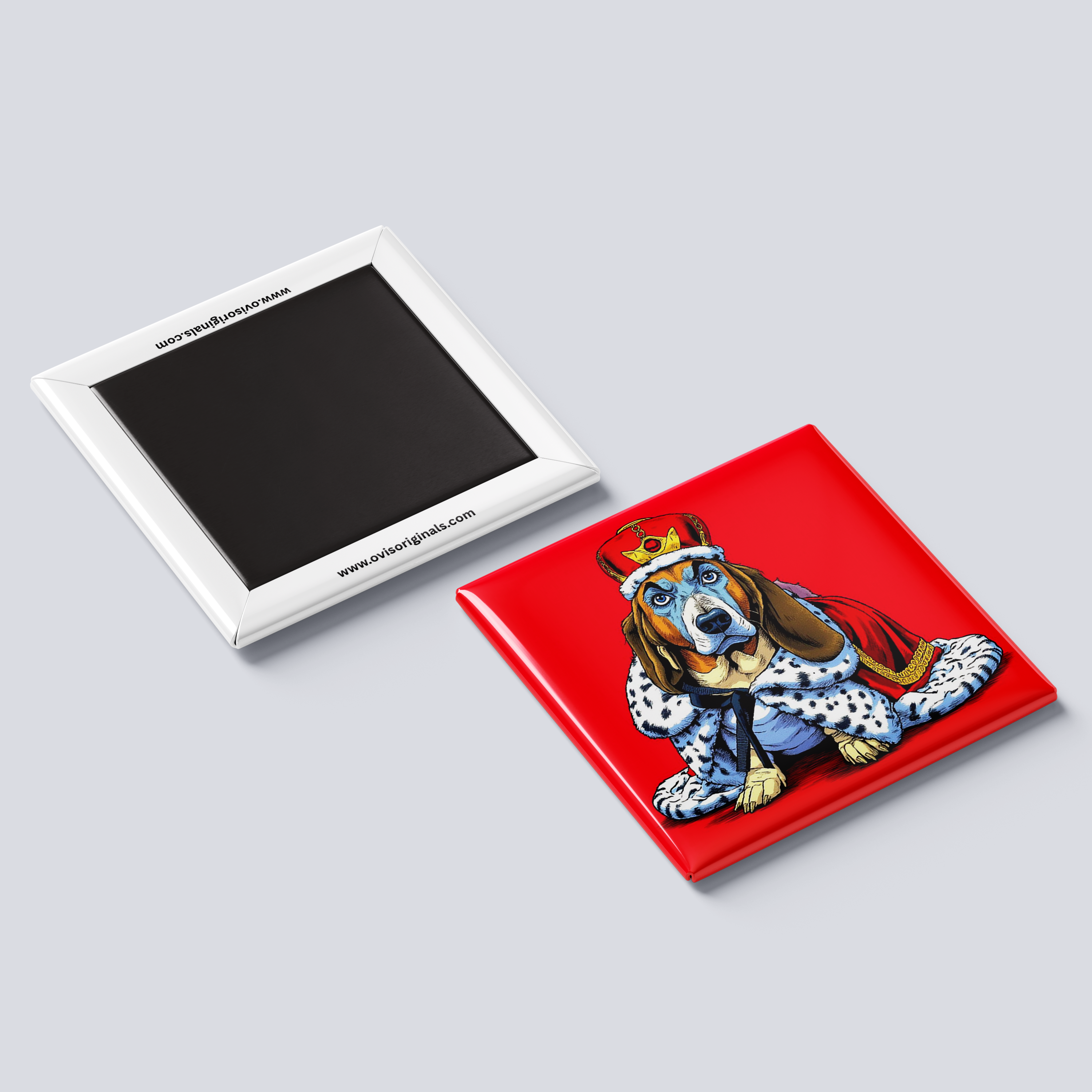 Basset Hound Comic Magnet