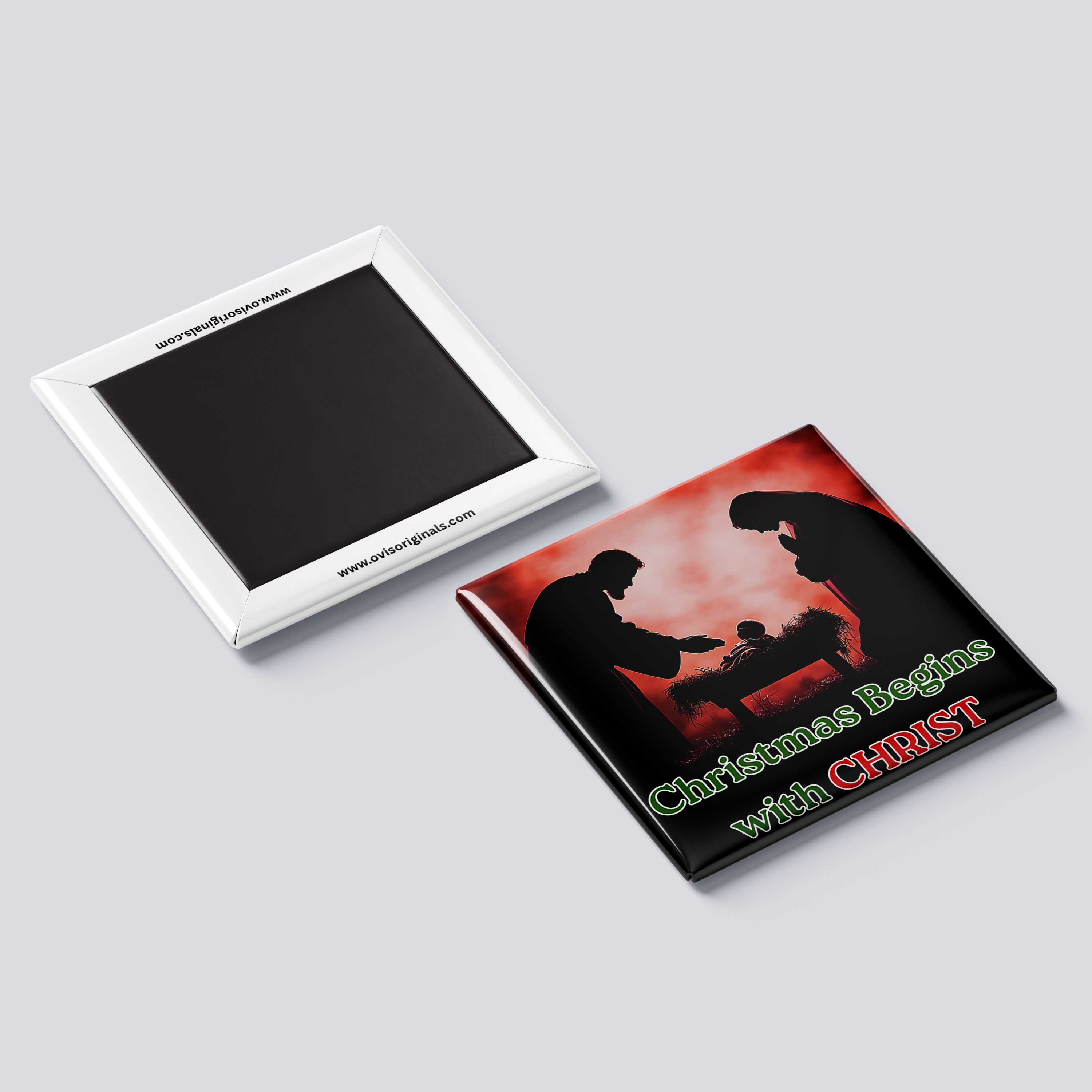 Christmas Begins With Christ Magnet