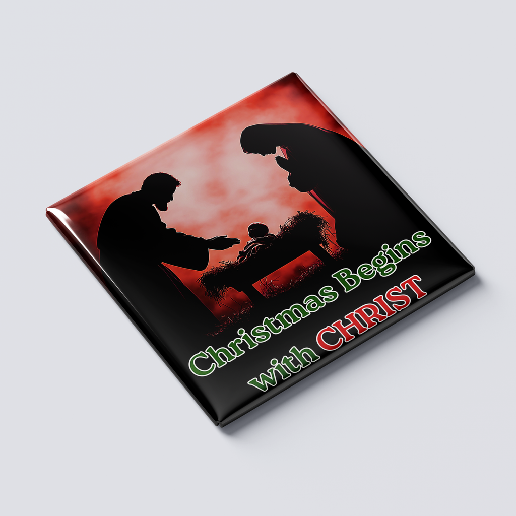Christmas Begins With Christ Magnet