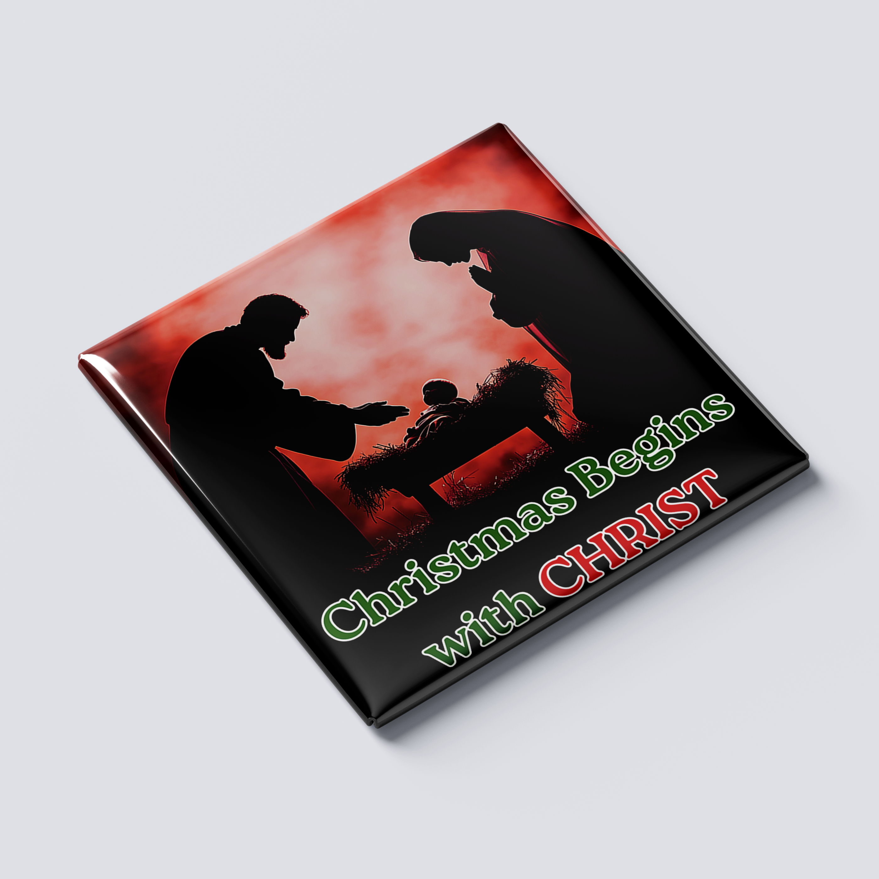 Christmas Begins With Christ Magnet