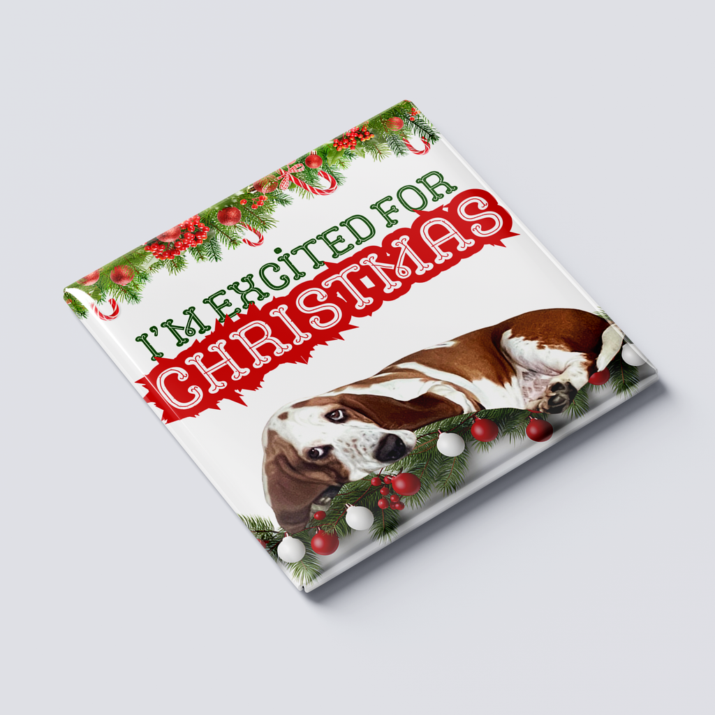 Christmas Basset Hound Magnet