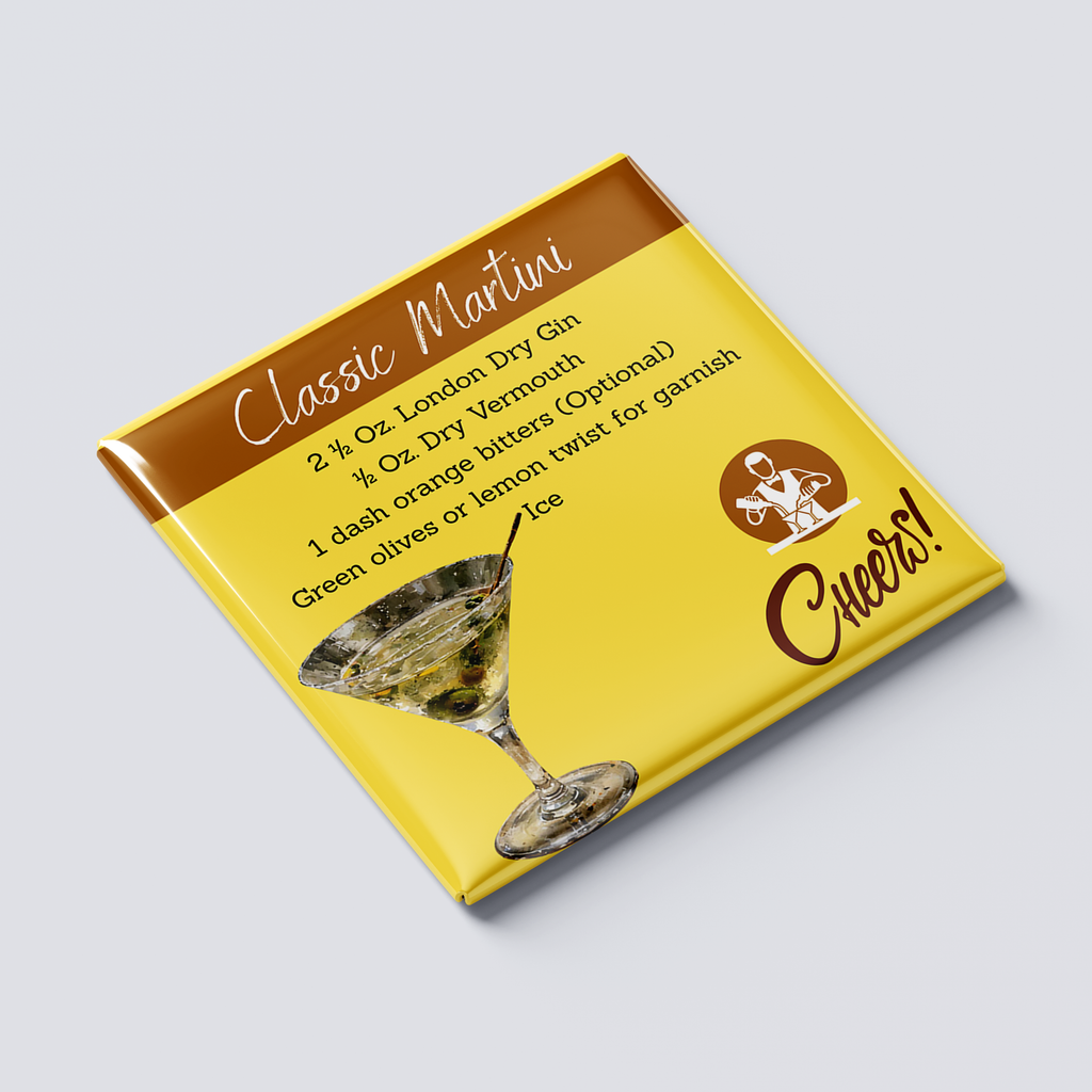 Classic Martini Cocktail Magnet
