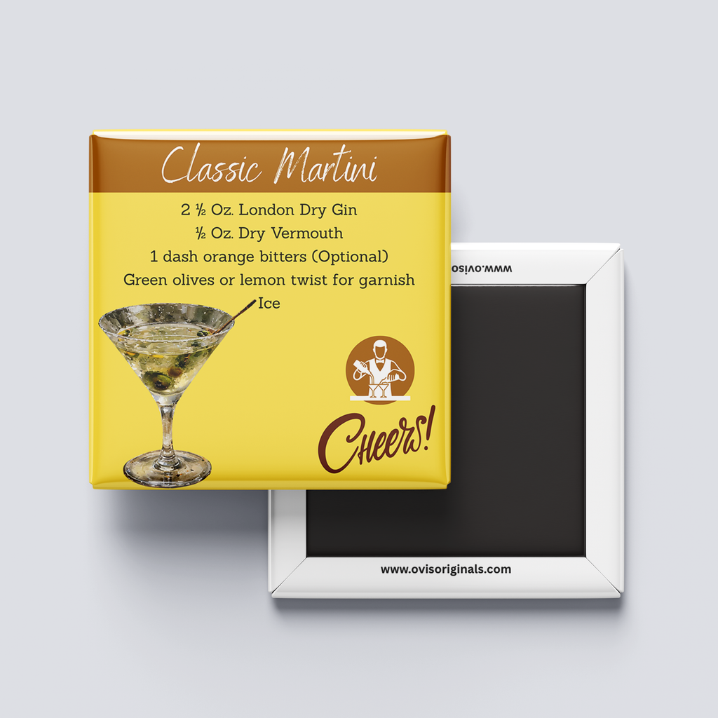 Classic Martini Cocktail Magnet