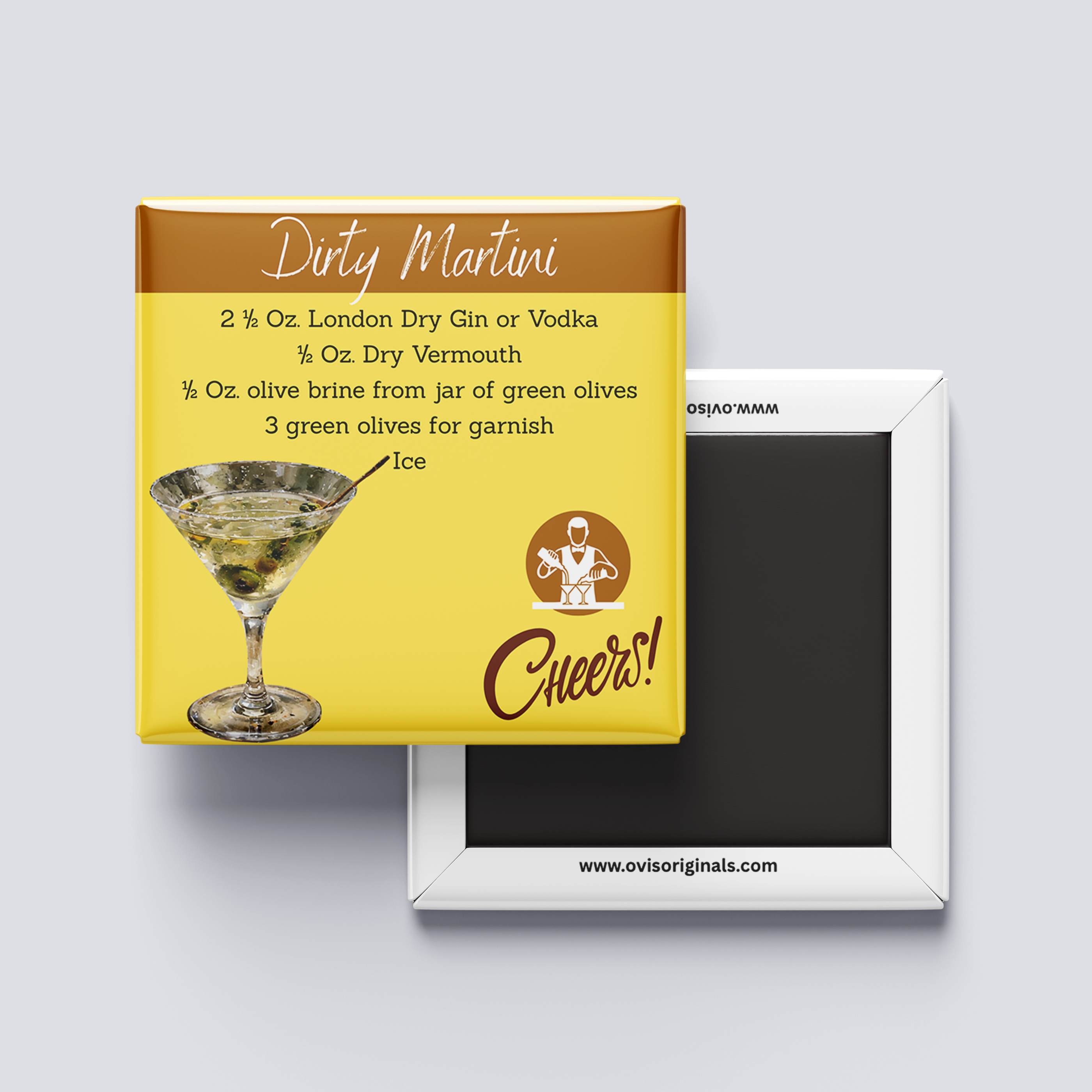 Dirty Martini Cocktail Magnet