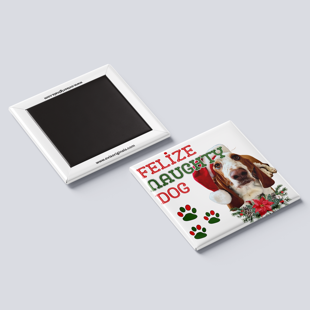 Felize Naughty Dog Basset Hound Magnet