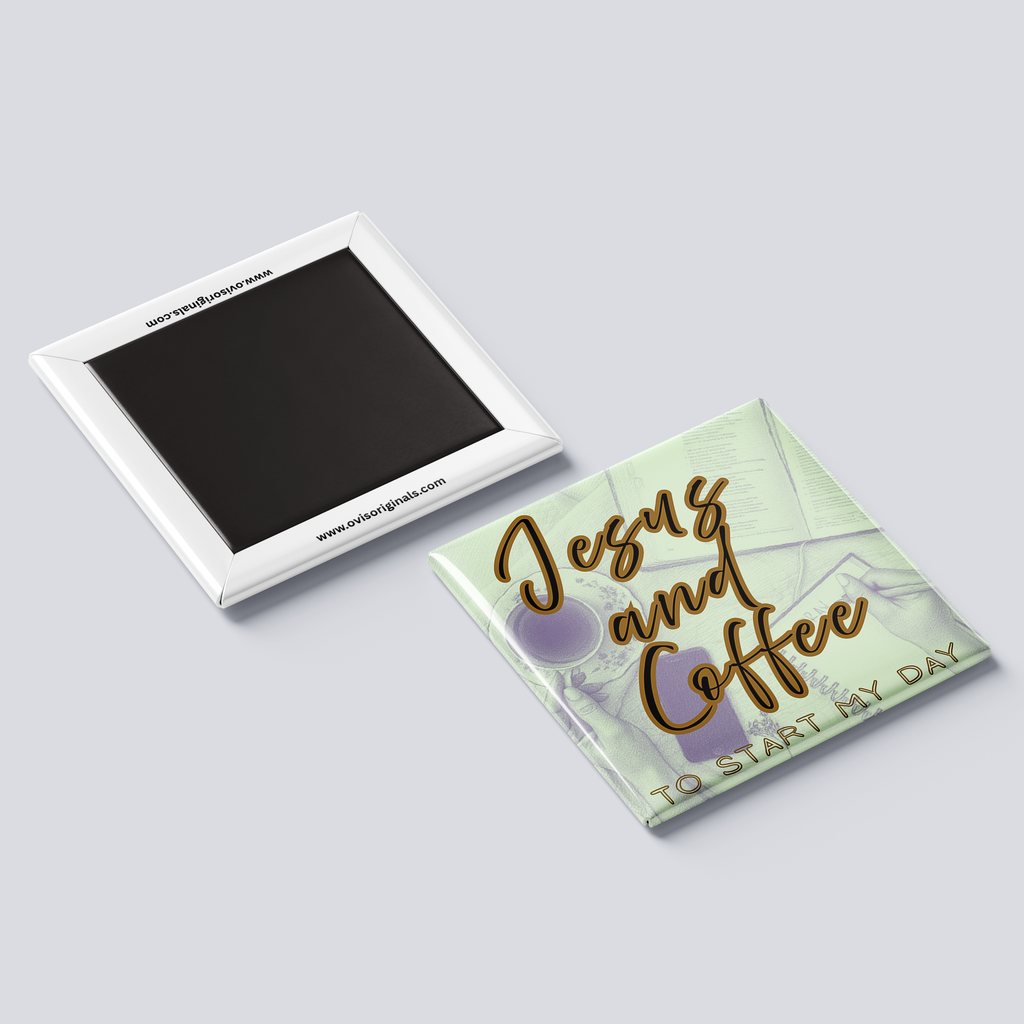 Jesus and Coffee Magnet