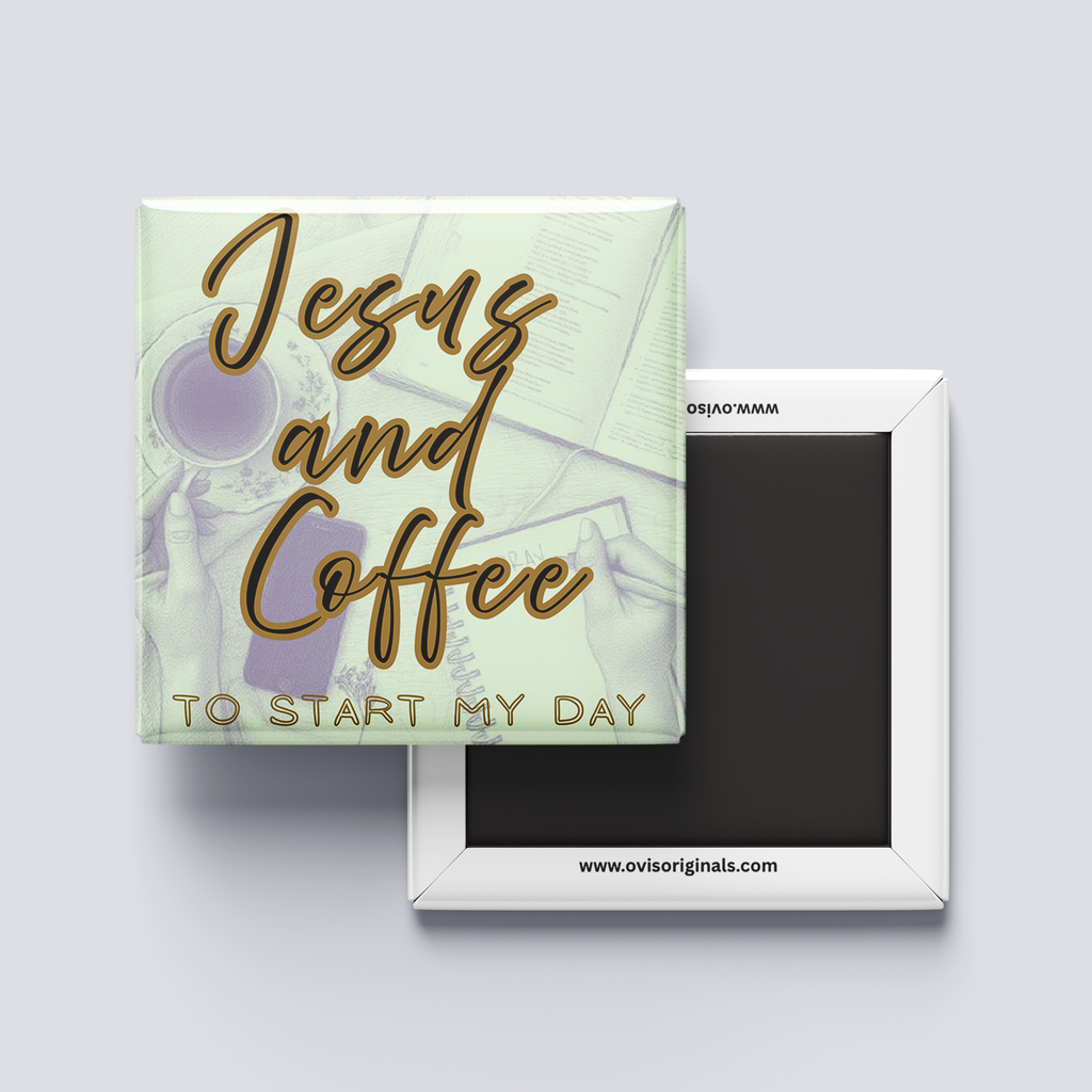 Jesus and Coffee Magnet
