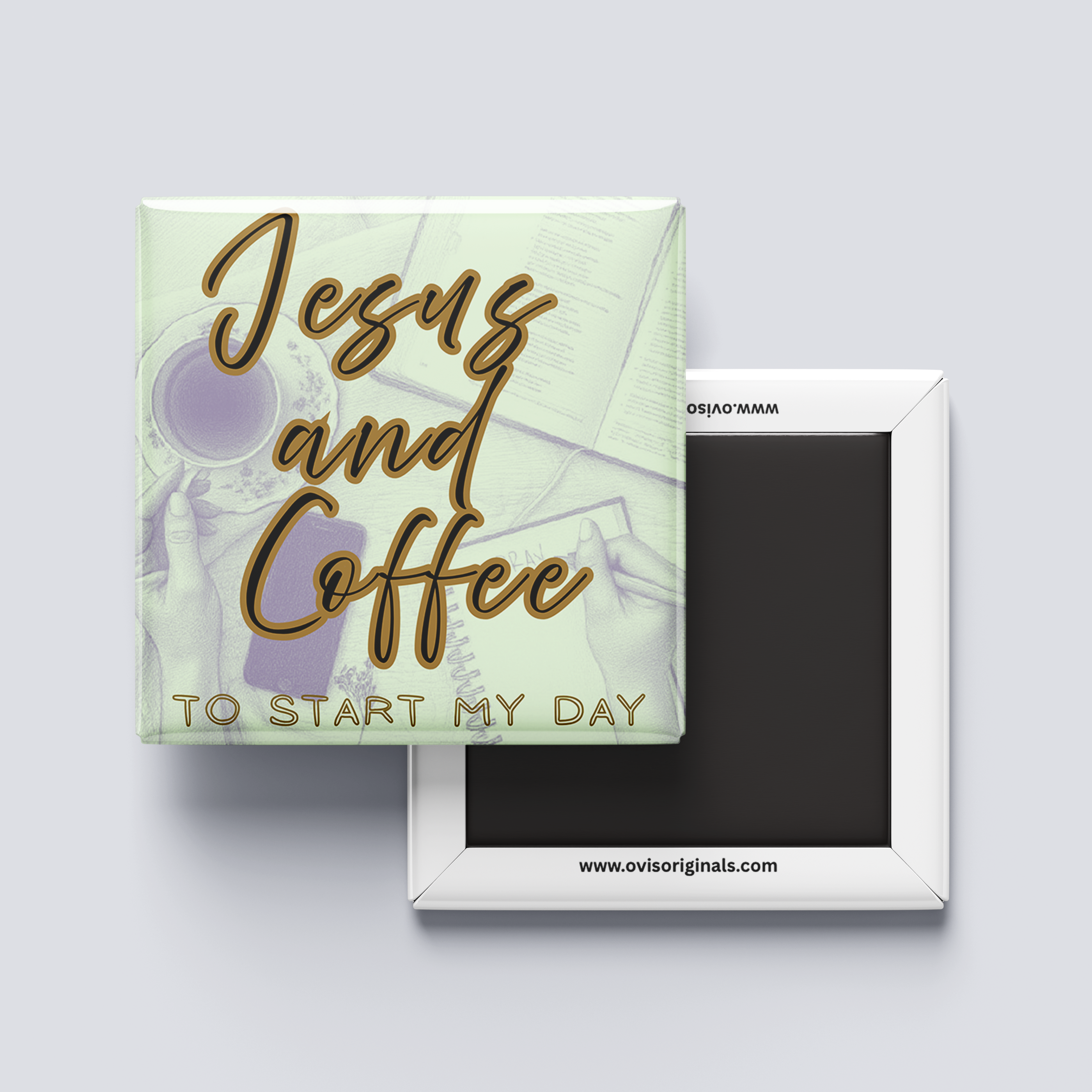 Jesus and Coffee Magnet