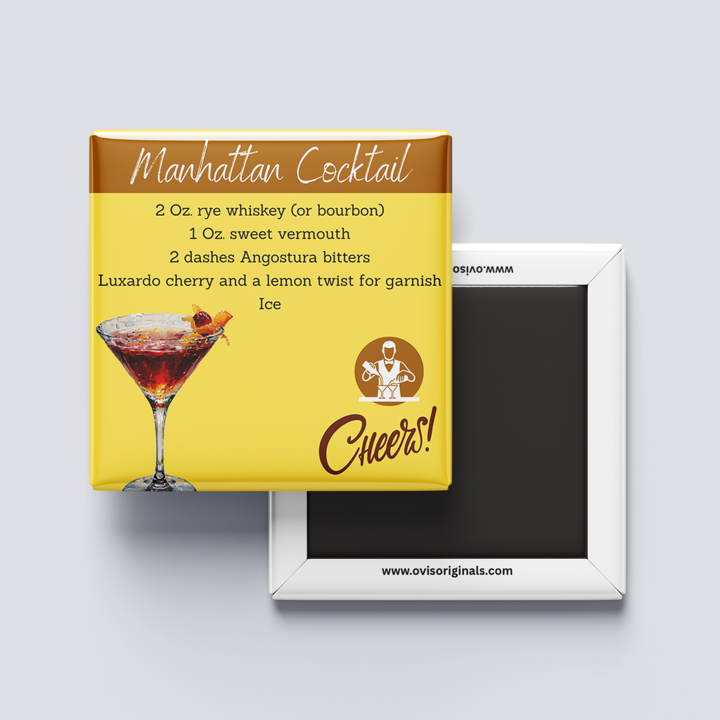 Manhattan Cocktail Magnet
