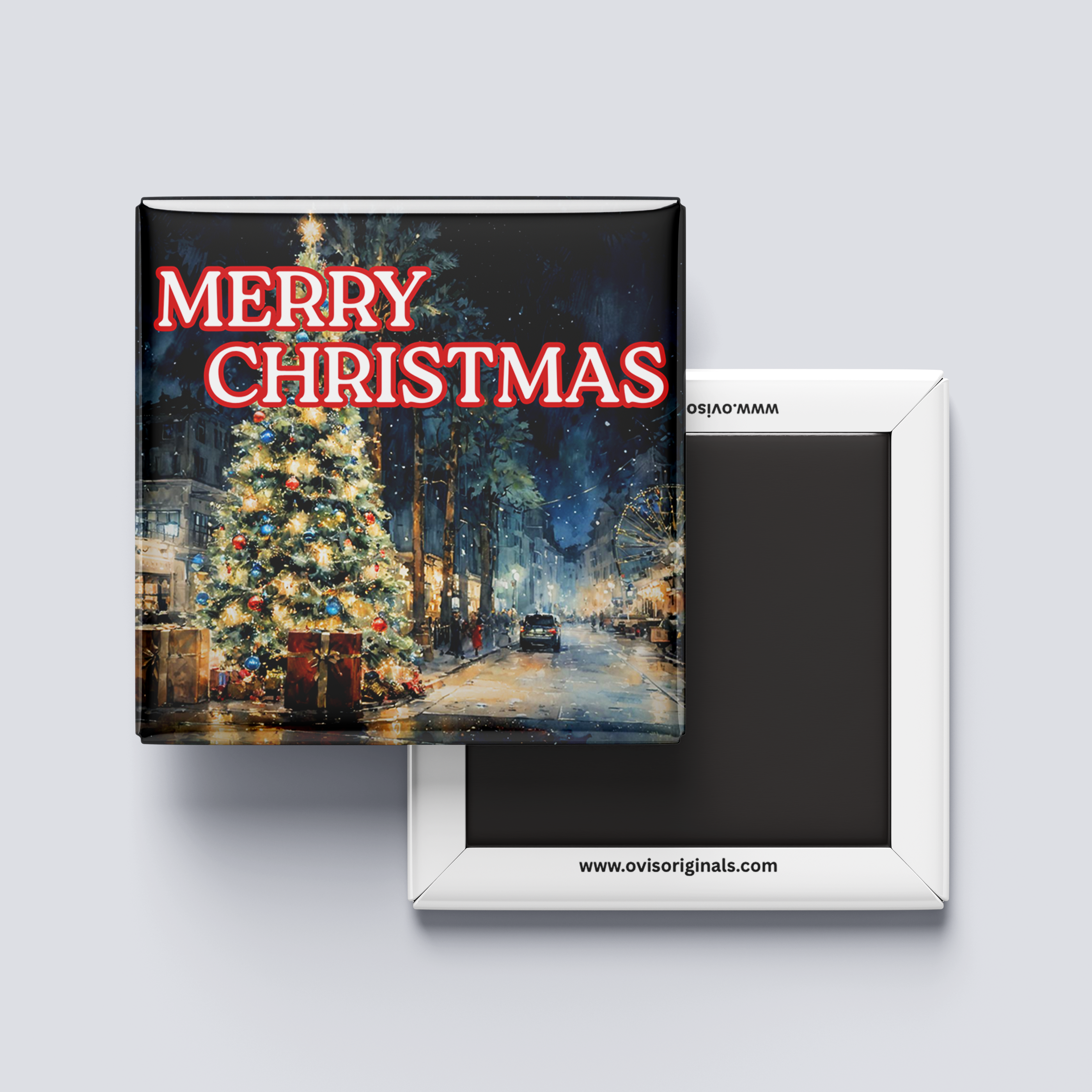 Merry Christmas Tree Magnet