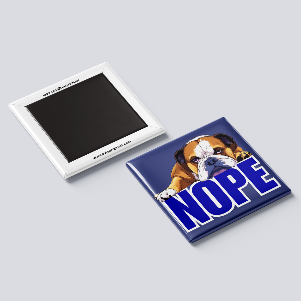 Nope Bulldog Magnet