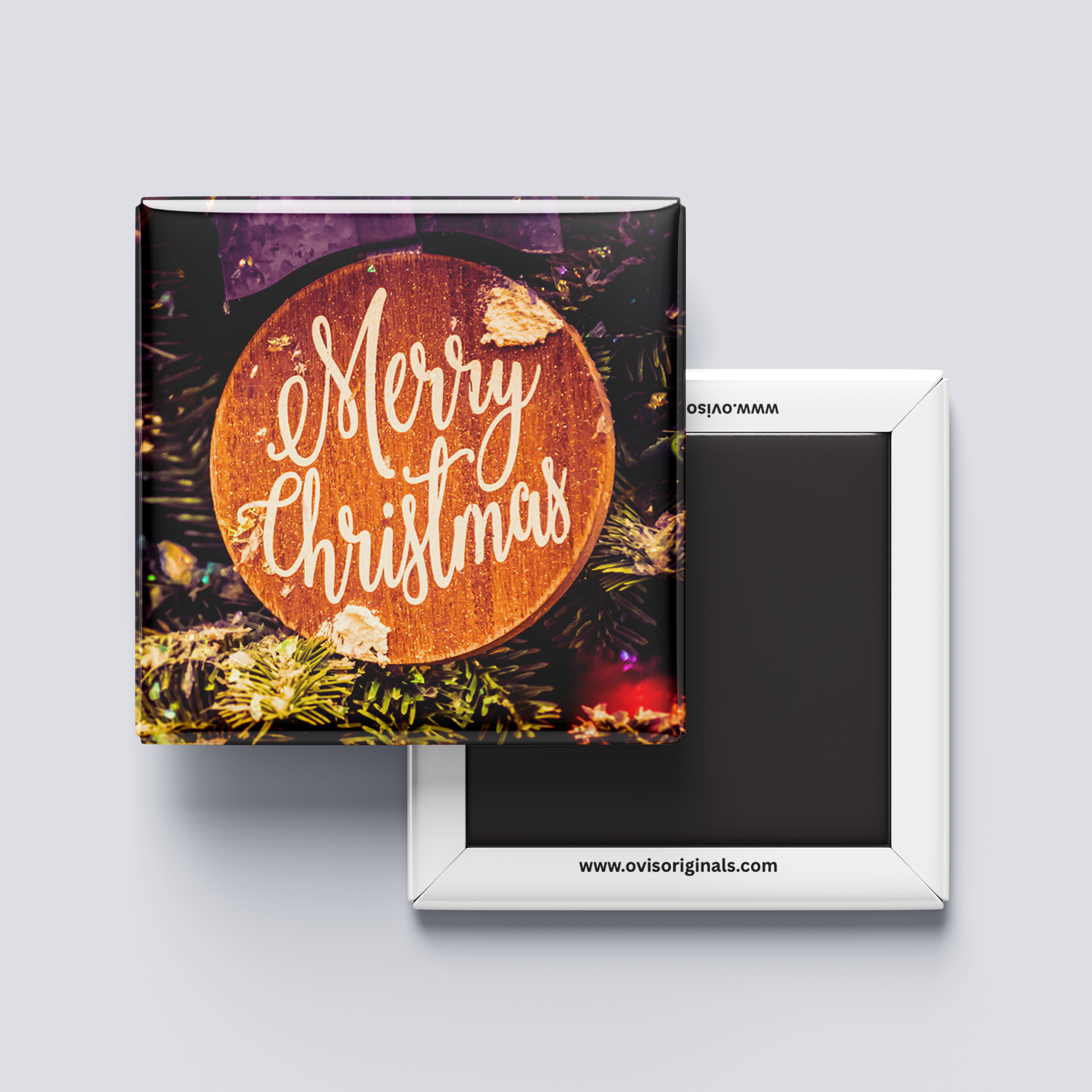 Merry Christmas Ornament Magnet