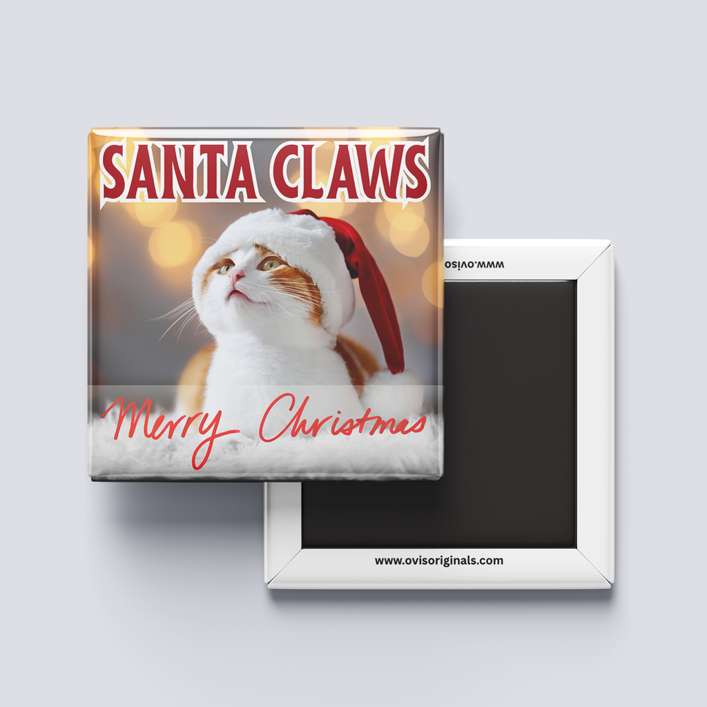 Santa Claws Cat Magnet