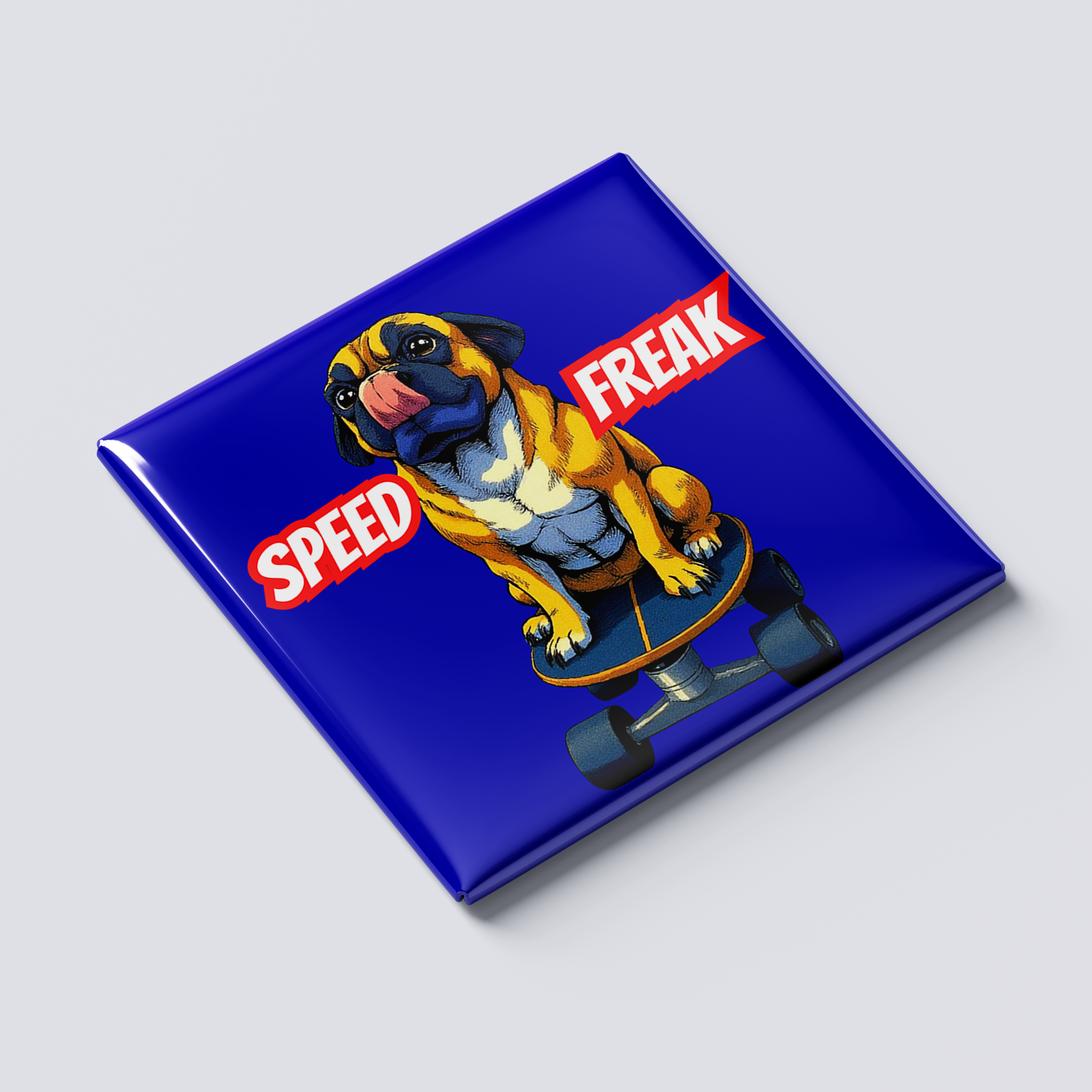 Speed Freak Pug Magnet
