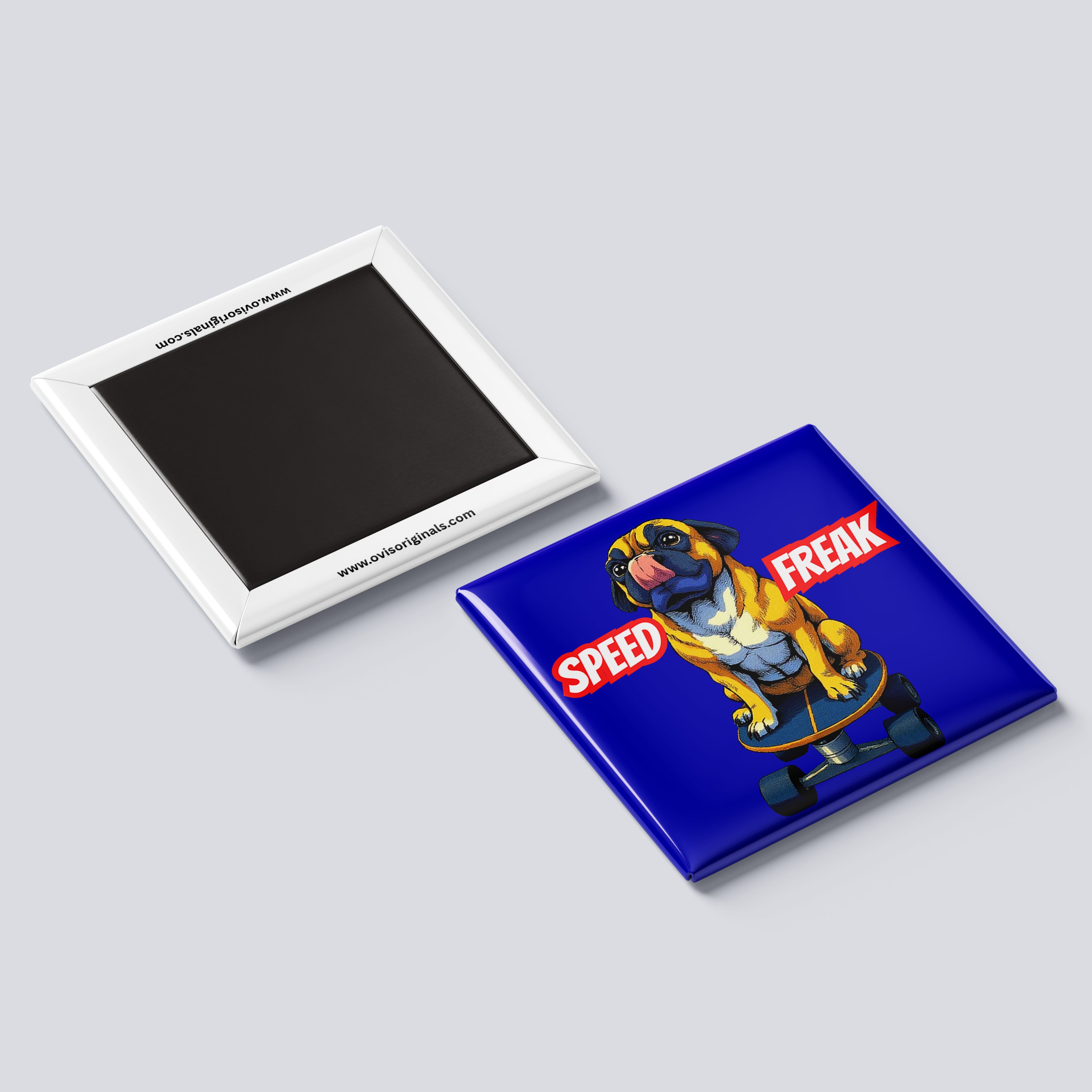 Speed Freak Pug Magnet