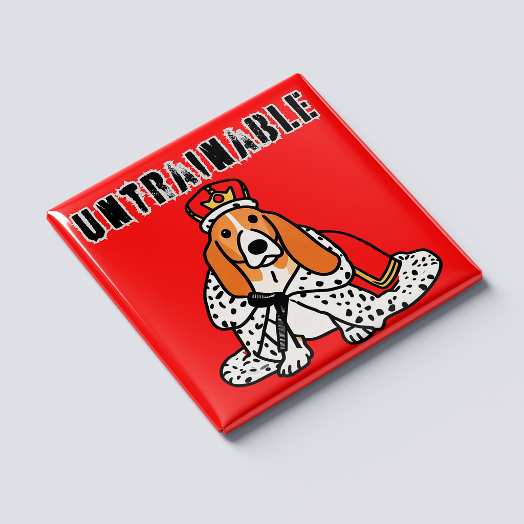 Untrainable Basset Hound Magnet